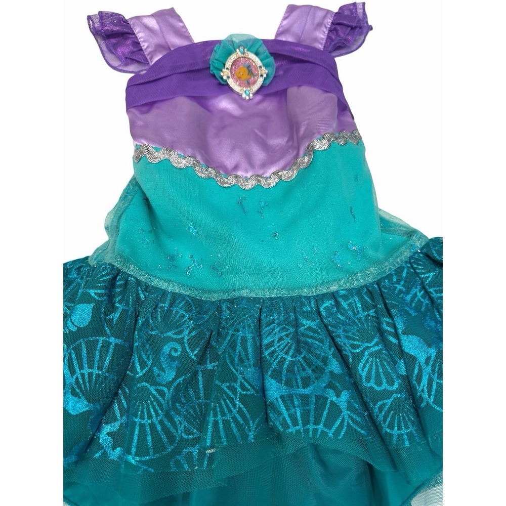 Disney Store Girl Princess Mermaid Ariel Dress Costume Size 12-18 Month - Picture 3 of 5